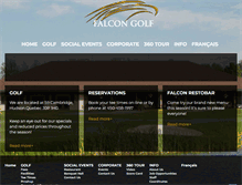 Tablet Screenshot of falcongolf.ca